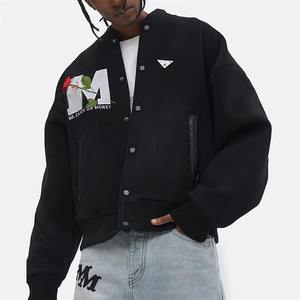 Custom Made Winter High Street Varsity <b>Jacket</b> with Chenille <b>Patchwork</b> Fine Embroidery Classic Letterman Bomber - Product Image 5