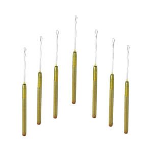 Vente chaude Soins Des Cheveux Crochet Tirant Des Aiguilles Plasma Revêtement En Acier Inoxydable De Qualité Chirurgicale Et Poignée En Acier Coloré Avec C Personnalisé - Product Image 6