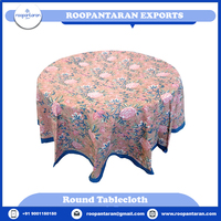 Nouvelle arrivée : Nappe en coton imprimée à la main, motif floral palmier, prix direct fabricant indien, meilleur prix