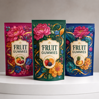 Sachet d'emballage personnalisé imprimé pour bonbons durs et confiseries, fournisseur de pochettes alimentaires refermables
