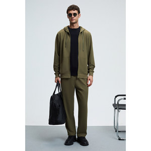 Sweat-shirt à capuche pour homme GRIMELANGE GAGE avec détail en métal effet œil-de-perdrix, fermeture éclair et poche à cordon - Product Image 3