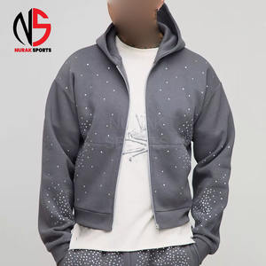 ชุดเซ็ตแทรคสูทผู้ชาย ฤดูใบไม้ร่วง ผ้าฝ้าย 100% แฟชั่นสตรีทแวร์  คุณภาพสูง ขายส่ง แบบใหม่  รับสกรีนลายตามสั่ง  ตกแต่งด้วยคริสตัล - Product Image 1