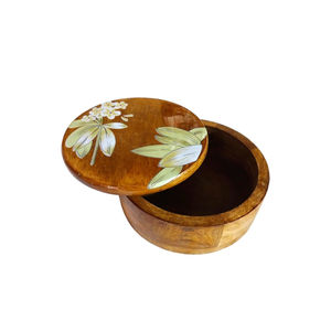 Fantastic Design <b>Table</b> Top Decorative Casserole Hot Pot New Arrival Insulated Casserole Dish Made Of Wooden Flower Printed Top - Product Image 3