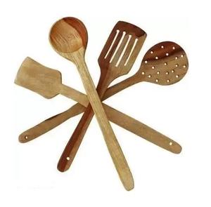 Juego de utensilios de cocina de nuez de alta calidad, 5 uds., juego de espátula de madera, cuchara sólida, utensilios de cocina, utensilios de cocina. - Product Image 5