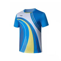 Ensembles de tenues de tennis à manches courtes unisexes pour adultes, imprimés, respirants, à séchage rapide, pour le tennis de table, le badminton, personnalisables