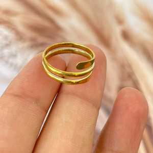 Anillo Ajustable de Latón Crudo, Ecológico, Ligero y Duradero, Conector de Aro, Accesorios de Joyería de MS Handicraft - Product Image 1
