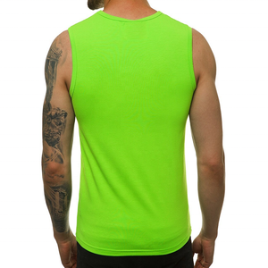 Débardeur côtelé blanc en coton pour homme, personnalisé avec logo, idéal pour la course et la gym - Product Image 2