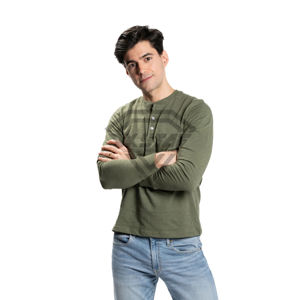 Vente en gros 100% coton T-shirts pour hommes col rond manches longues Logo personnalisé anti-boulochage respirant coupe courte haute qualité mode - Product Image 2