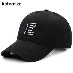 Gorra de béisbol de algodón suave de alta calidad, logotipo bordado con letras y visera de equipo deportivo negro, gorra Snapback para hombres y mujeres, ropa informal - Product Image 5