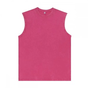 <b>Men</b> Washed <b>Vest</b> Breathable Vintage Running Sleeveless Shirts Darc Sports Fitness Top Trend <b>Mens</b> <b>Training</b> Crewneck Tank Tops - Product Image 1