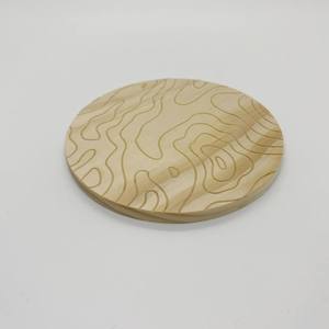 Ensemble de dessous-de-verre en bois naturel avec des détails de grain poli, parfaits pour maintenir l'hygiène des surfaces de la maison - Product Image 3