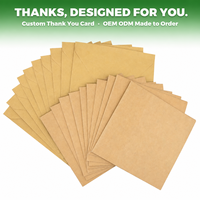 Carte de Remerciement Personnalisée 240g Pliée avec Enveloppe 80g – Ensemble de Cartes de Vœux Conçues sur Mesure OEM ODM
