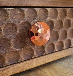 Copper <b>Cupboard</b> Door Handle Hammered Iron Knobs for Home Dresser Door Cabinet Furniture Decorative <b>Kitchen</b> Wardrobe Handle Knobs - Product Image 5