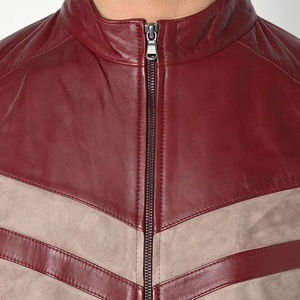 Chaqueta de cuero para hombre de cosas cómodas a la moda Tamaño regular Slim Fit Diseña tu propia chaqueta de cuero de motorista para hombre - Product Image 5