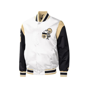 Blouson Bomber Classique pour Hommes Style Universitaire avec Logo Personnalisé, Col Montant, Logo Frontal, en Denim à Capuche, Chaud et Résistant - Product Image 5