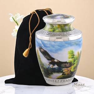 โกศเผาศพรูปนกอินทรีโลหะอเมริกันทำด้วยมือที่ระลึกรักชาติสำหรับขี้เถ้ามนุษย์ขายส่งสำหรับงานศพ - Product Image 1