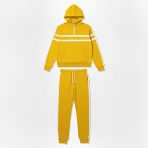 Conjunto de chándal con logotipo personalizado, tejido suave de primera calidad, ajuste cómodo, ideal para entrenamientos en el gimnasio, uso casual y para branding. - Product Image 1