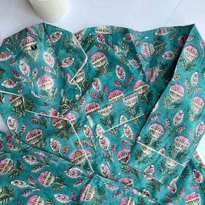 Conjunto de pijama de algodón suave con estampado de Tigre, traje de noche largo para adultos, estilo PJ informal de talla grande para fiestas nupciales, ropa de dormir de verano - Product Image 1