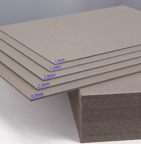 Eco-Friendly Recycled Double-Sided Grey Board 600gsm 900gsm 1200gsm Anti-Curl Digital Printing Compatible Paperboard for Sofa