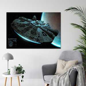 Póster Moderno de Star Wars con el Halcón Milenario para Decoración de Pared - Product Image 4
