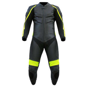 Combinaison de course de karting confortable avec design et logo personnalisés, combinaison de moto en cuir de haute qualité, une pièce - Product Image 2