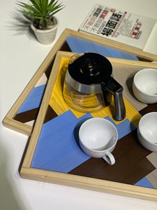 Bandeja de fotos de madera de estilo Vintage personalizable para comedor, café, pintura decorativa, hogar, cocina, apartamento, sala de estar - Product Image 2