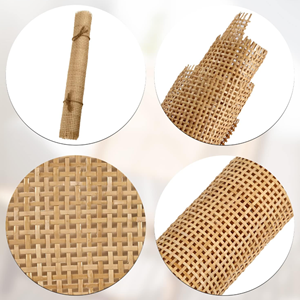 Sangle de canne en rotin carré de couleur crème naturelle matériaux de sangle Radio feuille de rotin pour la fabrication de meubles de l'usine du Vietnam - Product Image 2