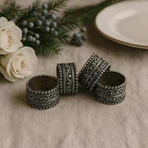 Anillo para Servilletas de Hierro Hecho a Mano, Diseño Artesanal Único, Agrega un Toque de Sofisticación, para Bodas, Cenas, Fiestas, Elegante, Funcional, de Lujo - Product Image 4