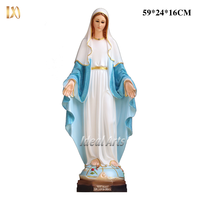 Idéal Arts Fait À La Main Petite Vierge Marie Statue Résine Marie Statue En Gros Religieux Artisanat pour La Maison Autel Église Jardin Décor