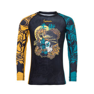 Fightwear MMA <b>Rashguard</b> No Gi <b>BJJ</b> Rash Guard for Brazilian Jiu Jitsu & Mixed Martial Arts | Compression Shirt - Product Image 5