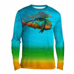 Camisa de Pesca de Manga Larga con Logotipo Personalizado, Protección Solar UPF 50, Antibacteriana, Secado Rápido, Ligera, de Algodón, Camuflaje, Sublimación - Product Image 4