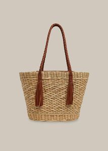 OEM de sac à main de haute qualité en jonc de mer Personnaliser le nouveau panier de rangement en jonc de mer de HNH Craft Nouveau produit écologique - Product Image 4