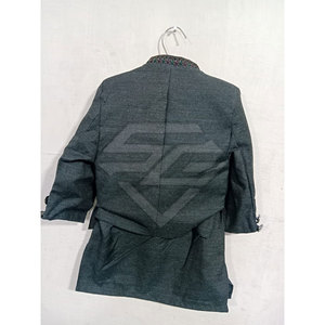 Ensemble tendance de haute qualité pour garçons : Kurta ethnique et pyjama avec gilet, 100 % coton, séchage rapide, idéal pour mariages et fêtes - Product Image 3