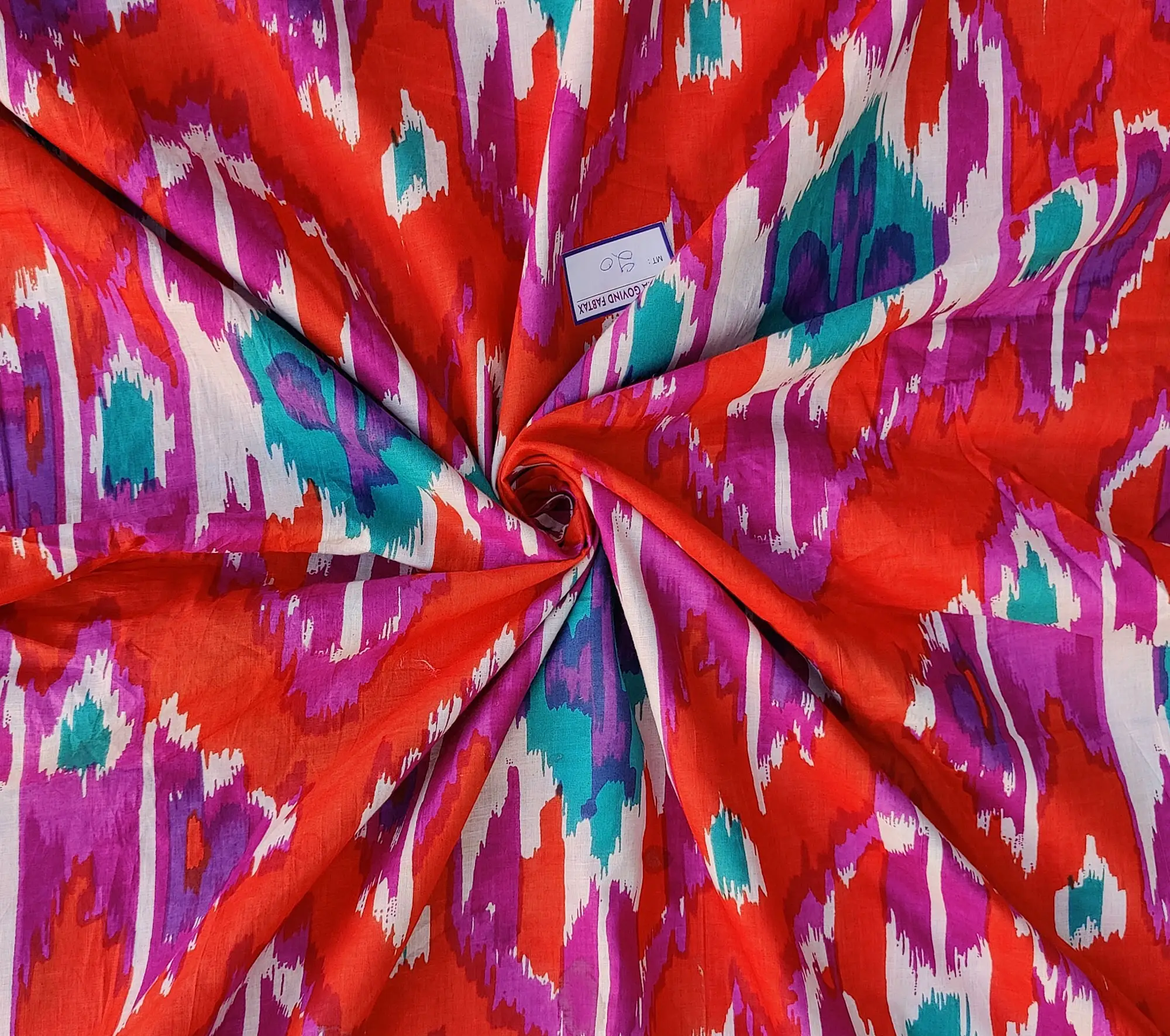 Nuovo cotone indiano blocco a mano, tessuto stampato tessuto da donna con stampa floreale