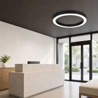 Luminaire suspendu LED circulaire à intensité variable pour salles de réunion de bureau et projets d'aménagement intérieur