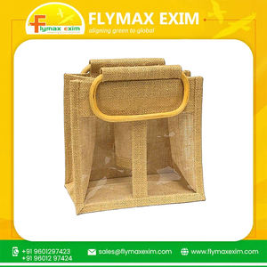 Sac fourre-tout en jute écologique pour 2 bouteilles de vin Cadeau élégant et élégant Vente au meilleur prix Sacs promotionnels de qualité supérieure - Product Image 6