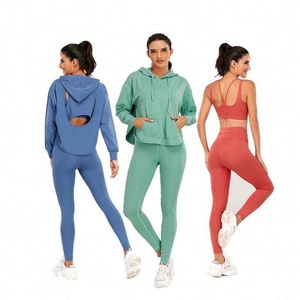 Survêtement décontracté pour femmes Sweat à capuche et pantalon de survêtement Ensemble deux pièces sur mesure de haute qualité Parfait pour le confort et une tenue décontractée - Product Image 1
