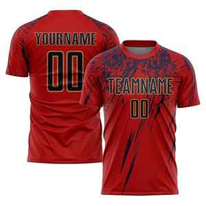 Nuevo uniforme de fútbol OEM de alta calidad para hombres 100% poliéster Nuevo diseño personalizado y logotipos sportwear Equipo de fútbol conjunto completo - Product Image 3