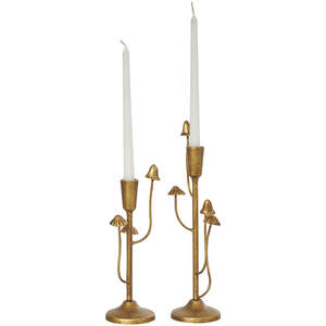Luxurious Antique Gold Plated Metal <b>Candle</b> Stand Candelabra Perfect for Enhancing Hallways with a Vintage Touch of Charm Style - Product Image 3