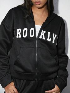 Chándal estampado personalizado para hombre y mujer, Sudadera con capucha y pantalones, ropa deportiva de dos piezas, chándal de moda, venta al por mayor, OEM - Product Image 6