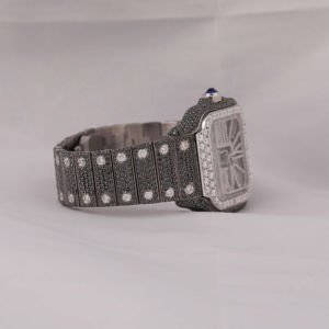 New Trendy Luxury Handmade Fully Ice VVS Leb Grown Watches Diamond <b>Automatic</b> Movement Glass Dial Window Analog Hip Hop Style - Product Image 3