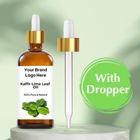 Kaffir Feuille de citron vert (Citrus Hystrix) Huile essentielle OEM de marque privée de qualité supérieure