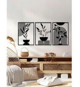 Tenture murale en métal à motif géométrique abstrait pour la décoration murale intérieure dans les espaces de vie modernes d'un fournisseur indien - Product Image 3