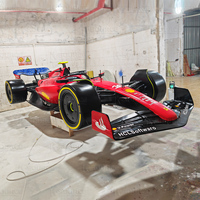 Modèle de voiture de course F1 2022, longueur 480 cm, sculpture de moto réaliste en fibre de verre.
