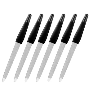 Lime à ongles miniature réutilisable double face avec logo personnalisé de qualité supérieure, en acier inoxydable, OEM ODM, vente en gros, fabriquée en usine - Product Image 1