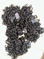 Extensiones de Cabello Humano Rizado Indio para Bebés, de Venta Caliente, Proveedor y Fabricante de India, Trama Doble a Máquina: Modelo no permanente