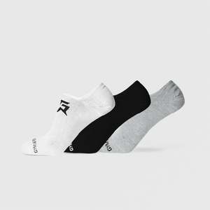 Chaussettes de sport invisibles de haute qualité pour le cyclisme, lot de 3, taille unique, logo personnalisable, respirantes, anti-bactériennes, anti-transpiration, pour l'automne - Product Image 1
