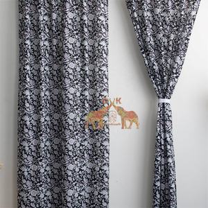 Cortinas y Cenefas Boho de Lujo Personalizables, Estilo Vintage, con Estampado Floral de Algodón, para Decoración de Ventanas de Hoteles y Hogares - Product Image 5