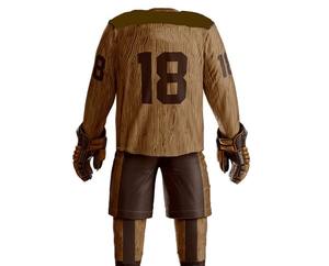 Uniforme de hockey sobre hielo personalizable de alta calidad para hombres, ligero y antiarrugas, conjunto de último diseño - Product Image 3