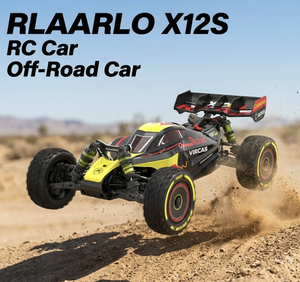 RLAARLO X12S 1/12 Buggy RC Brushless 90KM/H Haute Vitesse 4x4 Châssis Métallique Voiture Tout-Terrain Télécommandée 3S RTR Voiture de Loisir - Product Image 5